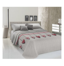 Ágytakaró Piquet Lógó szív piros