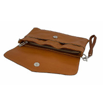 Bőr kézitáska 798 sötét szürke