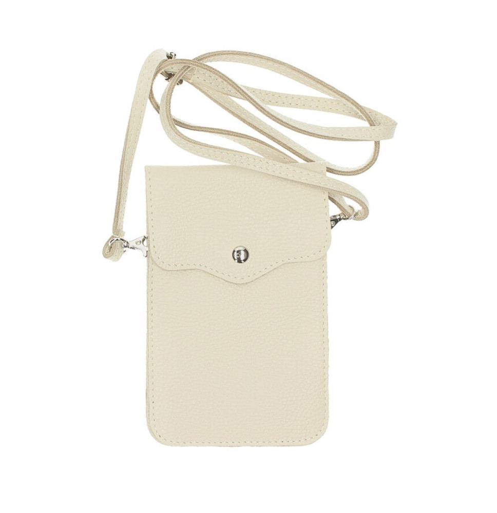 Bőrtok MI895 sötétkék bézs Made in Italy