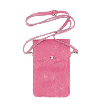 Bőrtok MI895 sötétkék fukszia Made in Italy