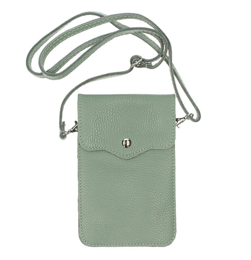 Bőrtok MI895 sötétkék menta Made in Italy