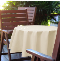 Kerek kerti asztalterítő Ø 150 cm krém