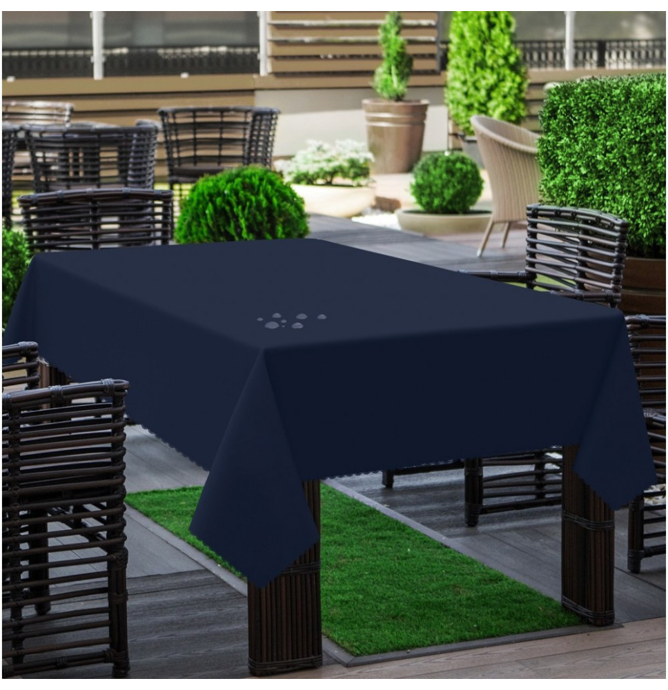 Kerti asztalterítő sötétkék