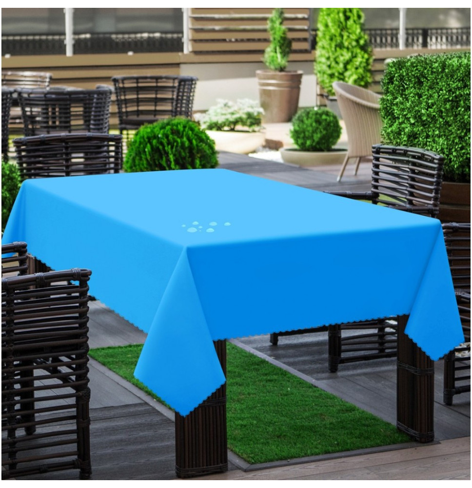 Kerti asztalterítő világoskék