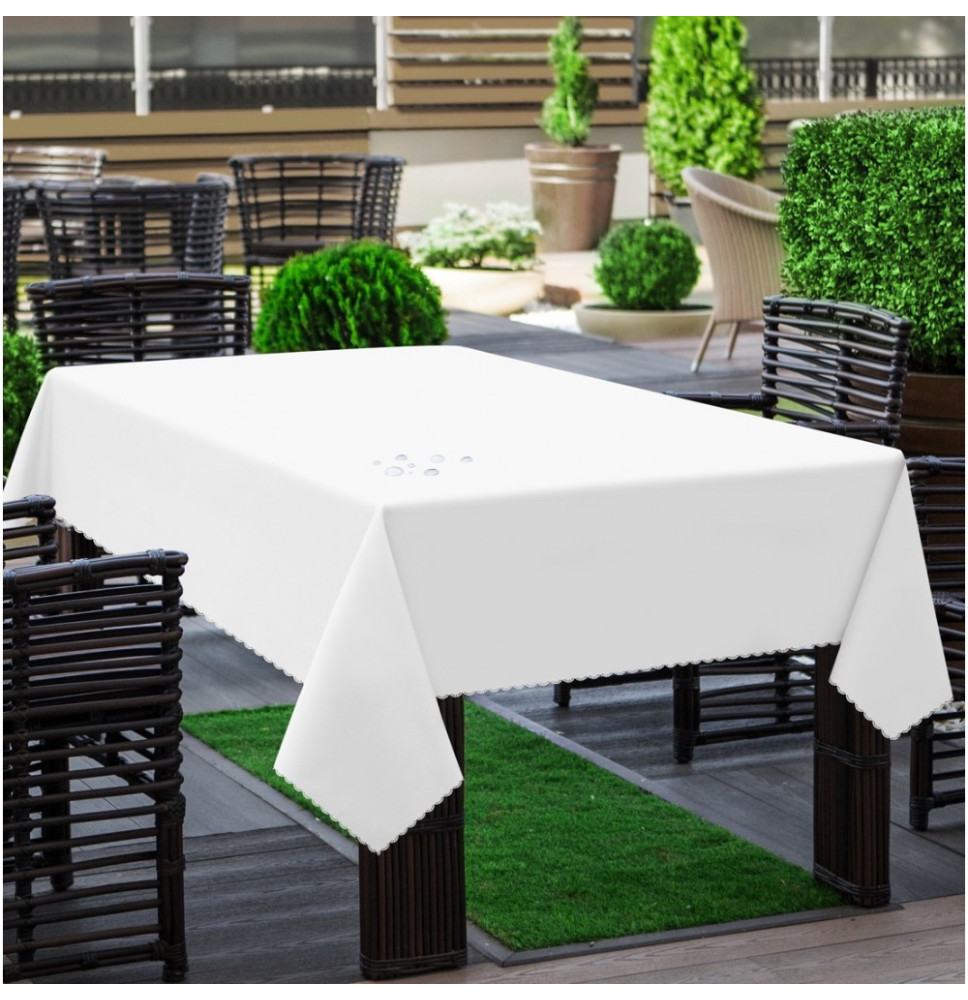 Kerti asztalterítő fehér