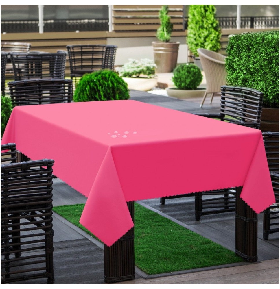Kerti asztalterítő rózsaszín