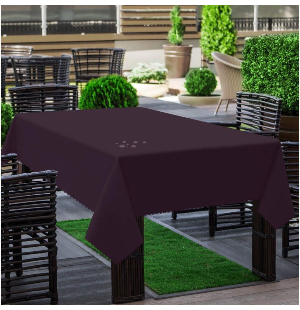 Kerti asztalterítő hladký sötét szilva