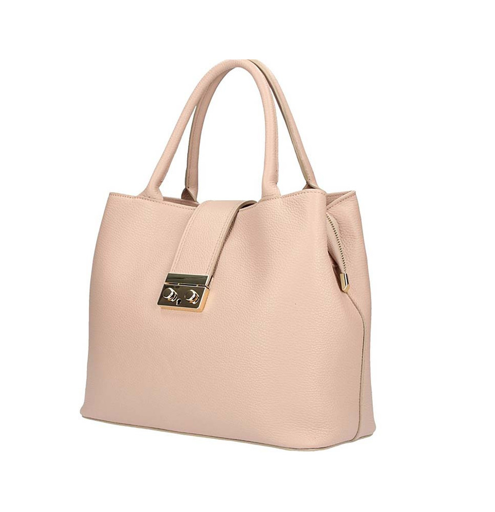 Rózsaszín bőr kézitáska 1137