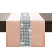 Asztalterítő GLAMOUR cirkóniával lazac