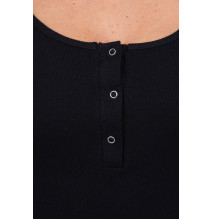 Nyakkivágású ruha MI8975 fekete