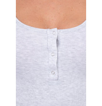 Nyakkivágású ruha MI8975 világos szürke