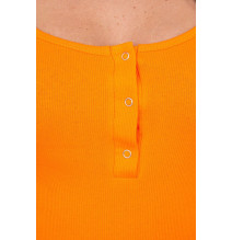 Nyakkivágású ruha MI8975 narancs