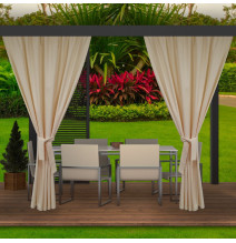 Kerti függöny a teraszon MIG17 bézs