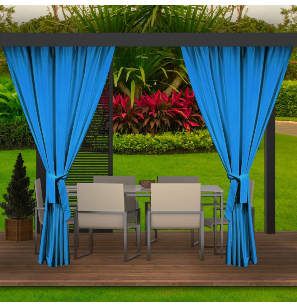 Kerti függöny a teraszon MIG38 ég kék