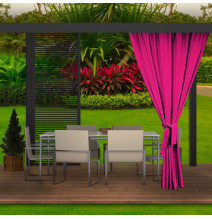 Kerti függöny a teraszon MIG34 rózsaszín