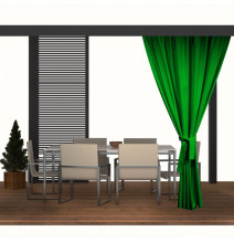 Kerti függöny a teraszon MIG31 zöld