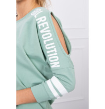 Női szett MI8849 Girl Revolution sötét menta