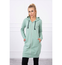 Női kapucnis zsebek MI8924 sötétmenta