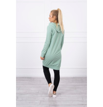 Női kapucnis zsebek MI8924 sötétmenta