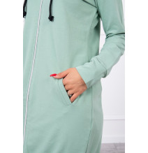 Női kapucnis zsebek MI8924 sötétmenta