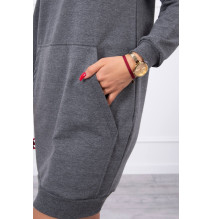 Ruha kapucnival MI67292 grafit