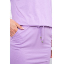 Női ruha MI9013 derékhoz kötve lila