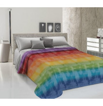 Ágytakaró Piquet  Tarka szivárvány