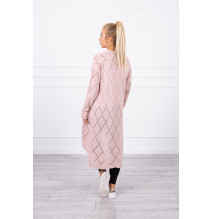 Női pulóver geometriai mintával MI2020-4 por rózsaszín