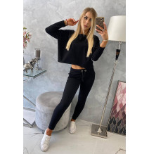 Női szett túlméretes blúzzal MI9091 fekete