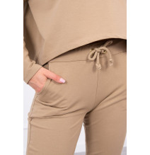 Női szett túlméretes blúzzal MI9091 camel