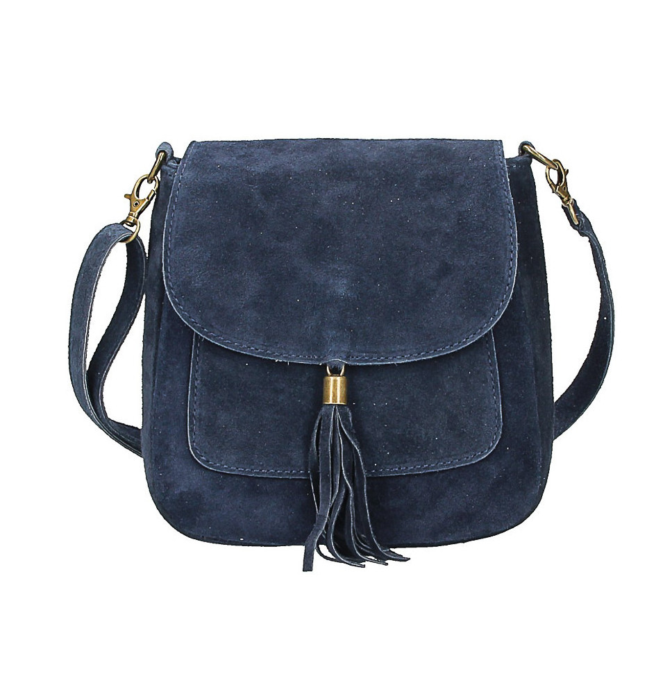 Bőr válltáska 1147 kék