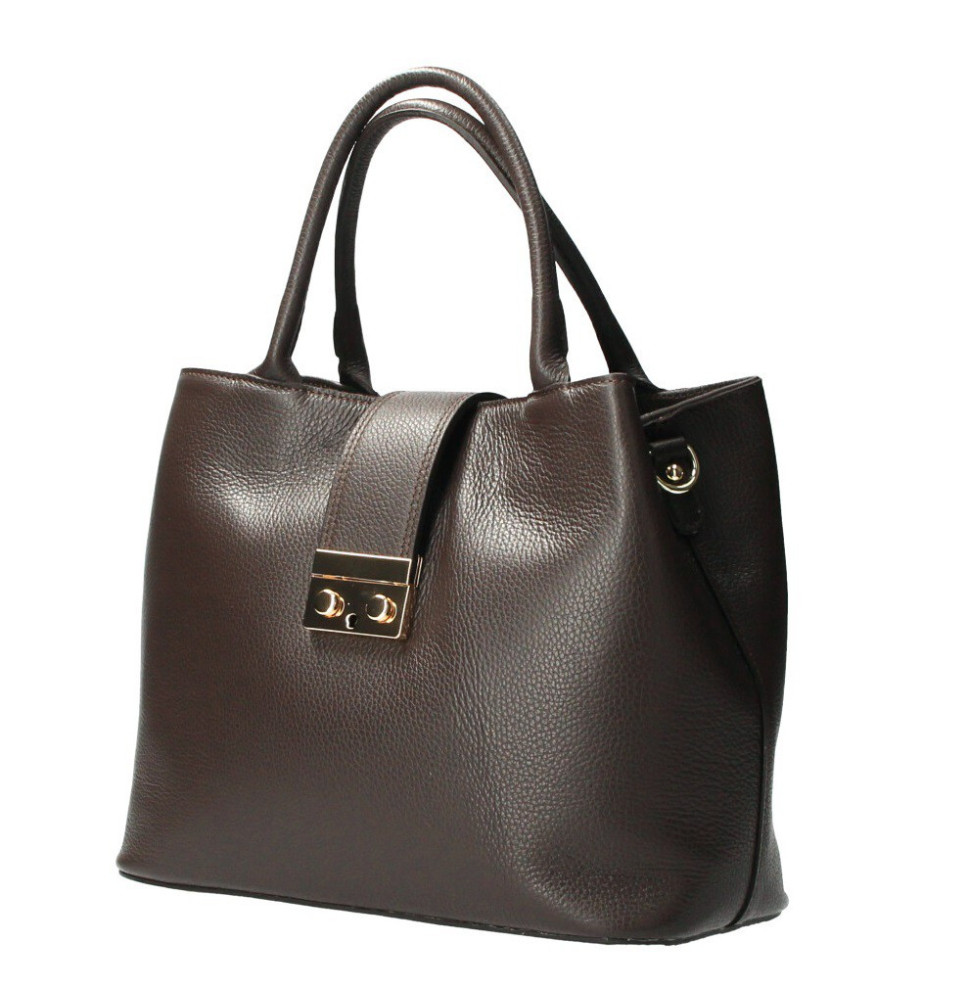 Bőr kézitáska 1137 sötétbarna