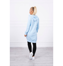 Női kapucnis zsebek MI8924 égszínkék