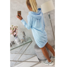 Női kapucnis zsebek MI8924 égszínkék