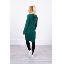 Női kapucnis zsebek MI8924 zöld