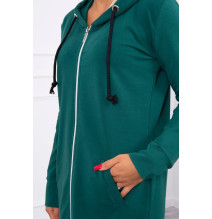 Női kapucnis zsebek MI8924 zöld