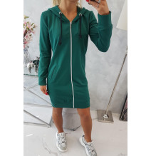 Női kapucnis zsebek MI8924 zöld