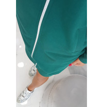 Női kapucnis zsebek MI8924 zöld