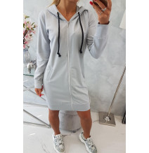 Női kapucnis zsebek MI8924 szürke