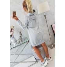 Női kapucnis zsebek MI8924 szürke