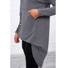 Női  tunika MI9116 sötét szürke