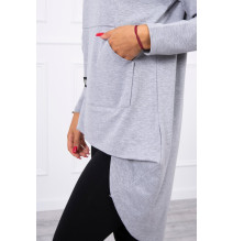 Női  tunika MI9116 szürke