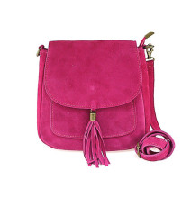 Bőr válltáska 1147 fukszia