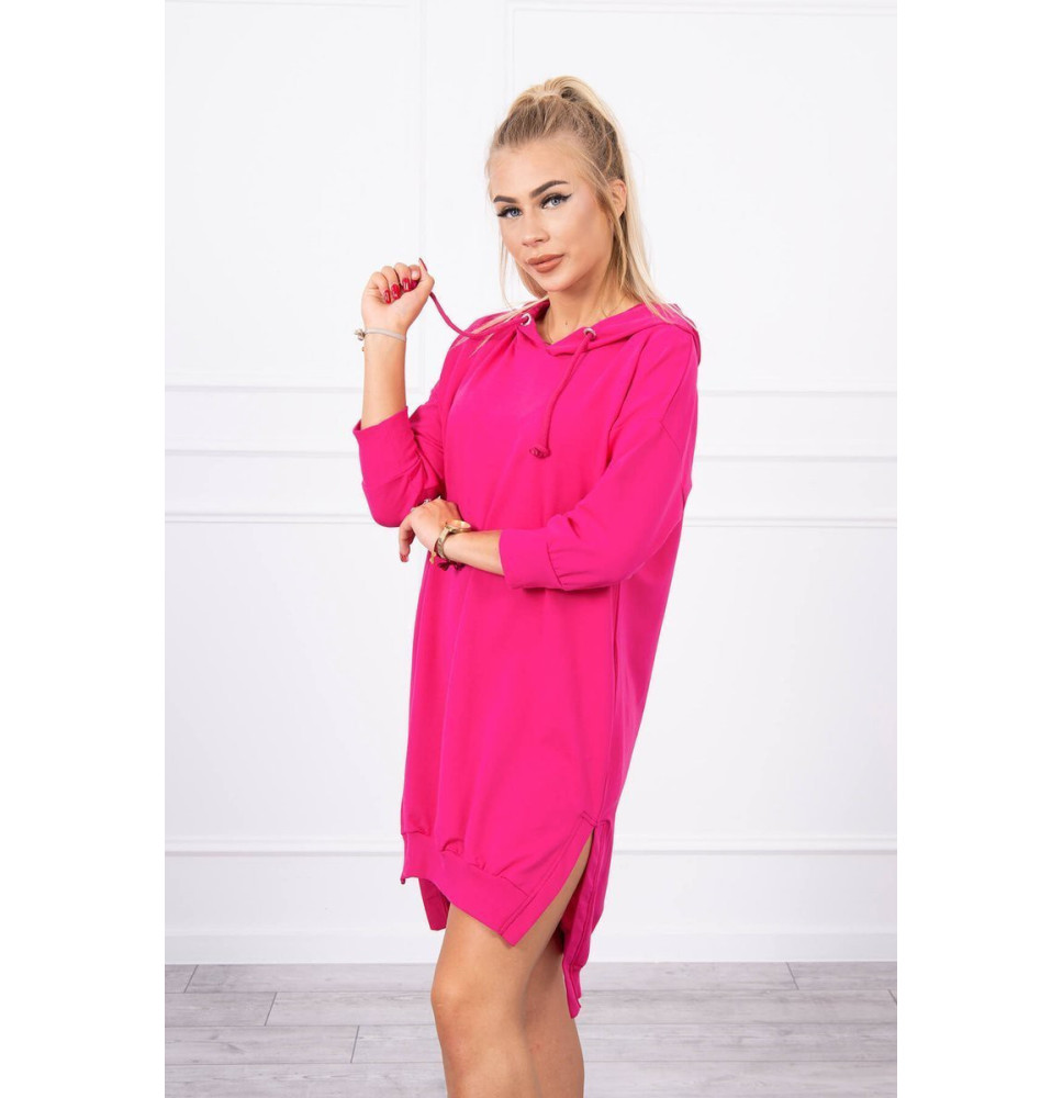 Ruha meghosszabbított hátsó és egy kapucnival MI9078 fukszia