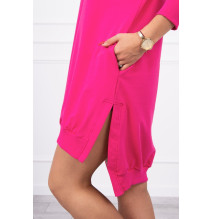 Ruha meghosszabbított hátsó és egy kapucnival MI9078 fukszia