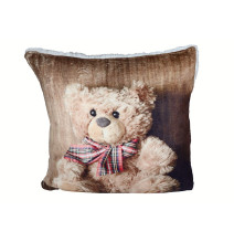 Szigetelt párna Teddi maci íjjal 40x40 cm