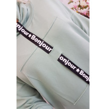 Ruha kapucnival Bonjour MI0153 sötét menta