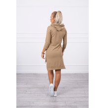 Ruha meghosszabbított hátsó és színes nyomtatott elülső MI64632 camel