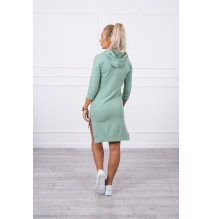 Ruha meghosszabbított hátsó és színes nyomtatott elülső MI64632 sötét menta