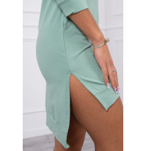 Ruha meghosszabbított hátsó és színes nyomtatott elülső MI64632 sötét menta